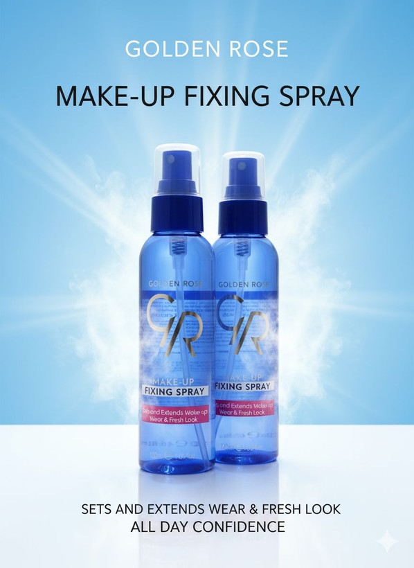 اسپری تثبیت کننده آرایش گلدن رز مدل Fixing حجم 120 میلی لیتر