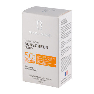 فلوئید ضد آفتاب فیوژن واتر SPF50 بیزانس